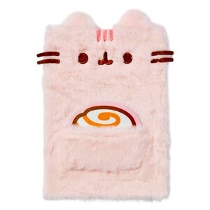 Pusheen The Cat Pink Furry Notebook & Notepad Set - NWT